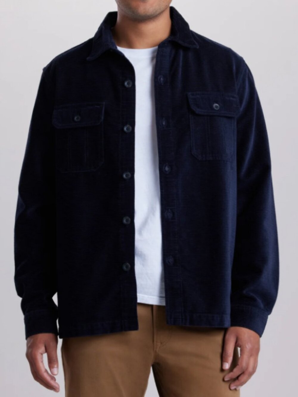 UNIONBAY Maddox Corduroy Shirt Jacket Oversized Blue Shacket Men's Sz L